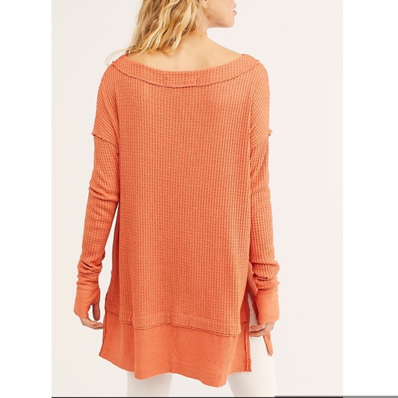 Free People North Shore Thermal Knit Tunic Top XS - Picture 2 of 10